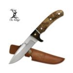 Beautiful Classic burled wood Elk Ridge knife, it would make a great gift or all rounder knife.